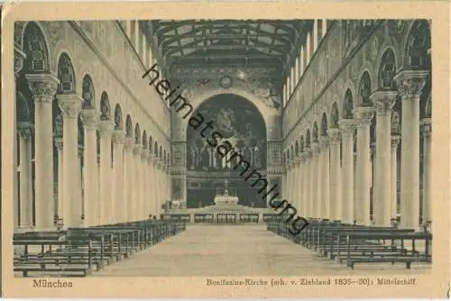 München - Bonifazius-Kirche - Verlag J. Velten Karlsruhe 20er Jahre