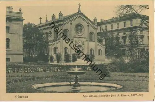 München - Allerheiligen-Hofkirche - Verlag J. Velten Karlsruhe 20er Jahre