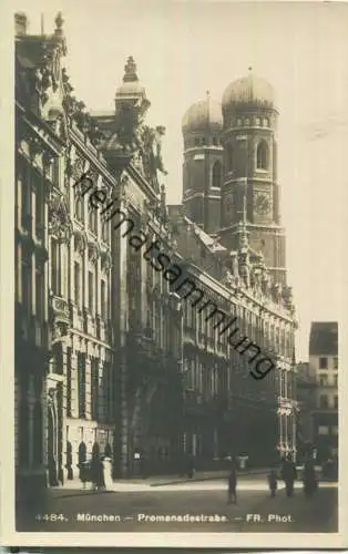 München - Promenadestrasse - Foto-Ansichtskarte 20er Jahre