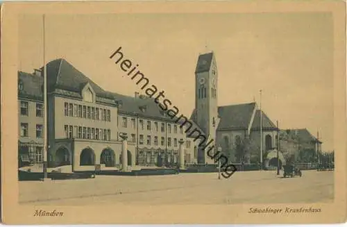 München - Schwabinger Krankenhaus - Verlag J. Velten Karlsruhe 20er Jahre