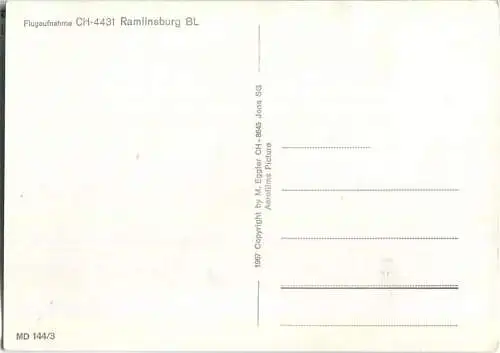 Ramlinsburg - Luftaufnahme - Foto-Ansichtskarte - Verlag M. Eggler Jona 1967