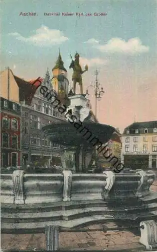 Aachen - Denkmal Kaiser Karl des Grossen 20er Jahre