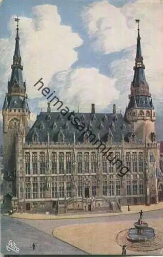Aachen - Rathaus - WIRO-Künstlerkarte 20er Jahre