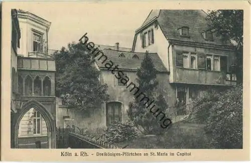 Köln - Dreikönigen-Pförtchen an St. Maria im Capitol - Verlag Leo Kürten Köln 20er Jahre