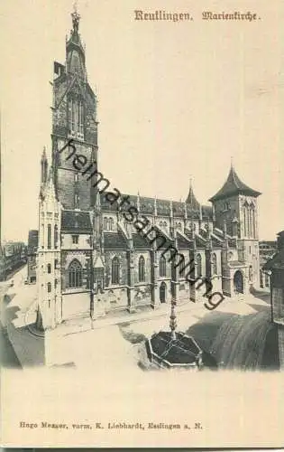 Reutlingen - Marienkirche - Verlag Hugo Mezger Esslingen ca. 1900