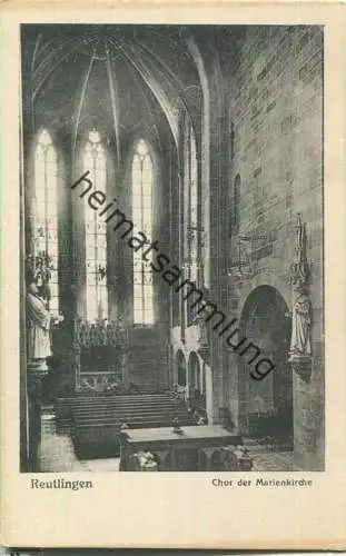 Reutlingen - Chor der Marienkirche - Verlag A. Weber & Co. Stuttgart