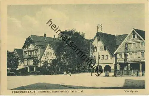 Freudenstadt - Marktplatz - Verlag J. Velten Karlsruhe