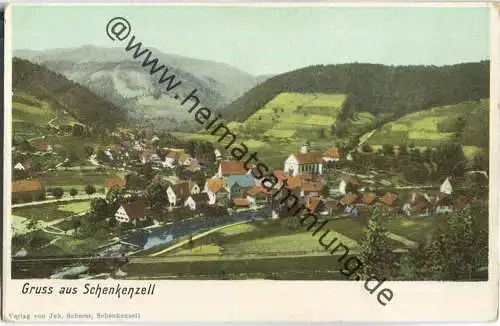 Gruss aus Schenkenzell - Verlag Joh. Scherer Schenkenzell ca. 1900