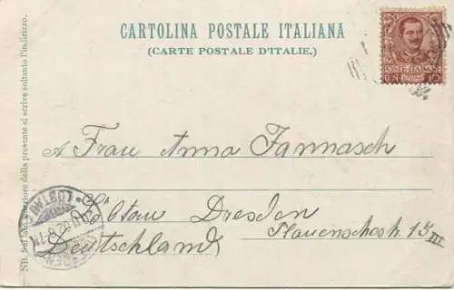 Mantova-Lunetta di S. Giorgio e Panorama gel. 1902