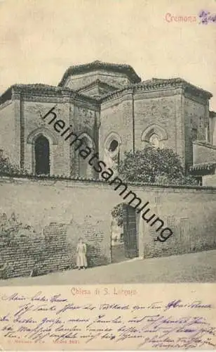 Cremona - Chiesa di S. Lozenzo - Edit. G. Modiano e Co. Milano - gel. 1903