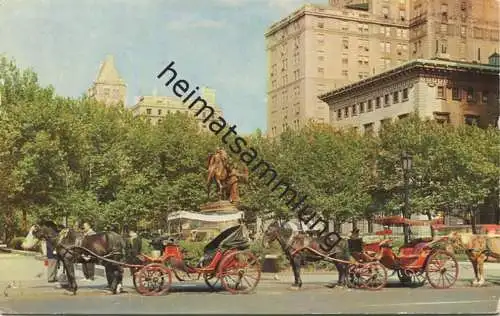 New York City - Horse-Drawn Carriages on 59th Street gel. 1961