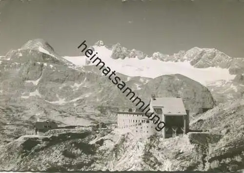 Berghaus Krippenstein - Flugaufnahme - Foto-AK Grossformat - gel. 1958