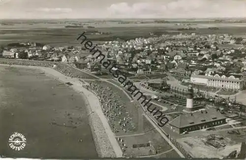 Büsum - Luftaufnahme - Foto-AK - Verlag Schöning & Co. Lübeck gel. 1957