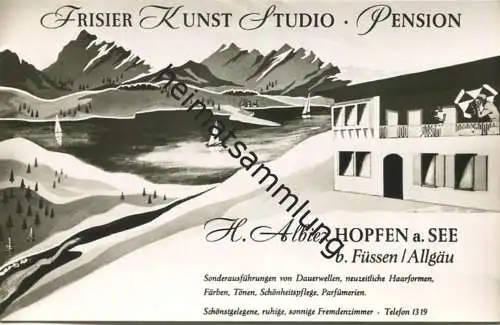 Hopfen am See - Frisier Kunst Studio Pension - Besitzer H. Albiez gel. 1958