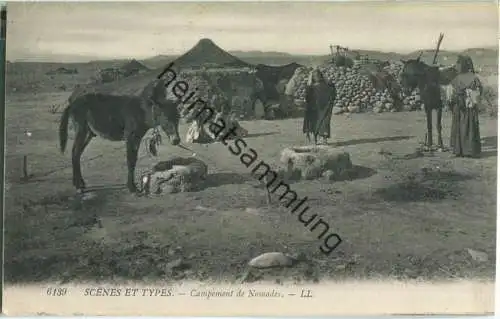 Scenes et Types - Campement de Nomades