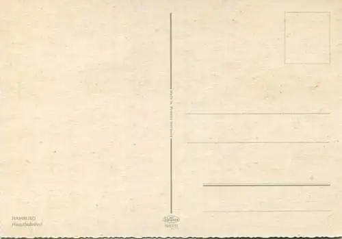 Hamburg - Hauptbahnhof - AK Grossformat
