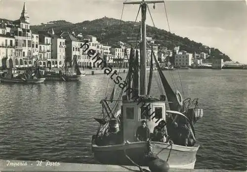 Imperia - Il Porto - vera fotografia - Foto-AK Grossformat - Rückseite beschrieben 1942