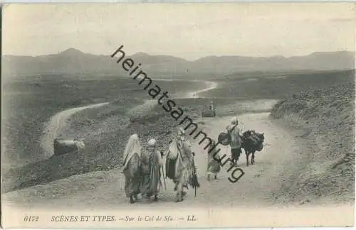Scenes et Types - Sur le Col de Sfa