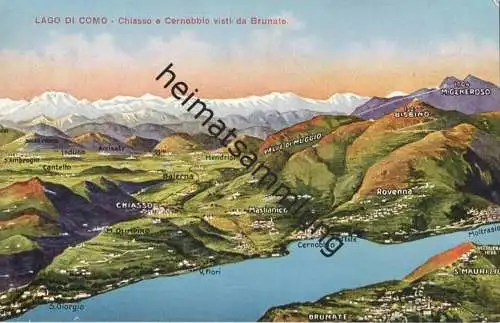 Lago di Como - Chiasso e Cernobbio visti da Brunate