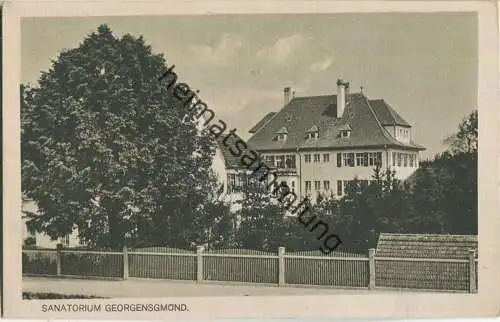 Georgensgmünd - Sanatorium - Verlag K. Schuh R. Hirthe Schwalbach 20er Jahre