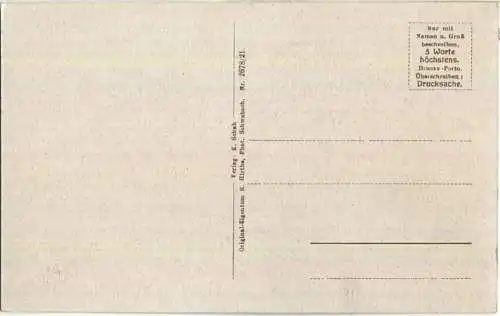 Georgensgmünd - Verlag K. Schuh R. Hirthe Schwalbach 20er Jahre