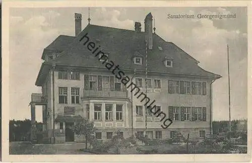 Georgensgmünd - Sanatorium - Verlag Carl Schuh Georgensgmünd 20er Jahre