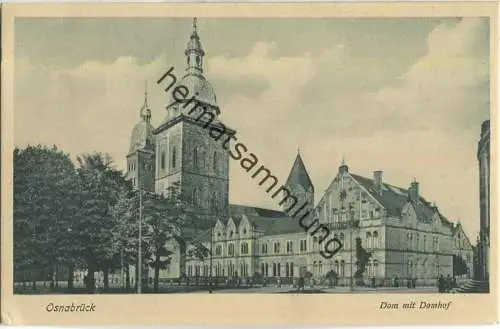 Osnabrück - Dom mit Domhof - Verlag Trinks & Co. GmbH Leipzig 20er Jahre