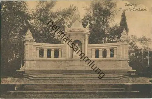 Coblenz - Augusta-Denkmal - Verlag Kosmos Halberstadt 20er Jahre