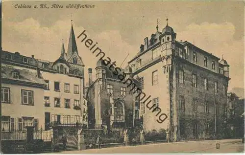 Coblenz - Altes Schöffenhaus - Verlag Victor Ullmann Coblenz 20er Jahre