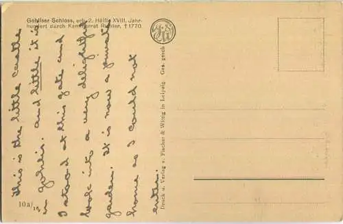 Leipzig - Gohliser Schlösschen - Verlag Fischer & Wittig in Leipzig