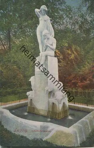 Leipzig - Schäferbrunnen - Verlag Louis Glaser Leipzig