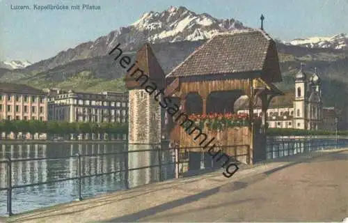 Luzern - Kapellbrücke - Verlag Th. Rietschi Luzern