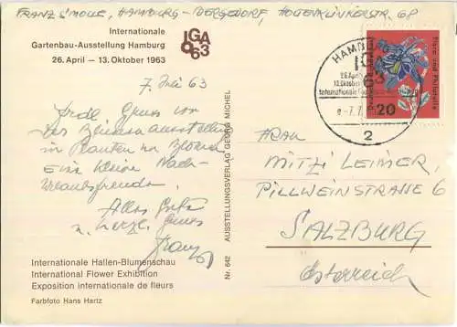 Hamburg - Planten un Blomen - Internationale Hallen-Blumenschau - Verlag Georg Michel
