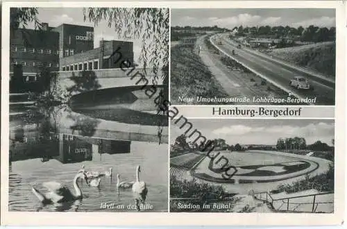 Hamburg-Bergedorf - Stadion im Billtal - Bille - Verlag Rud. Reher Hamburg