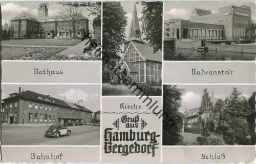 Hamburg-Bergedorf - Badeanstalt - Bahnhof - Verlag Ferd. Lagerbauer & Co. Hamburg