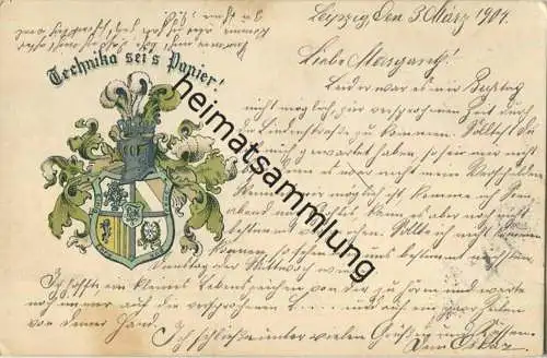 Studentica - Studentika - Technika sei's Panier! - Leipzig gel. 1904