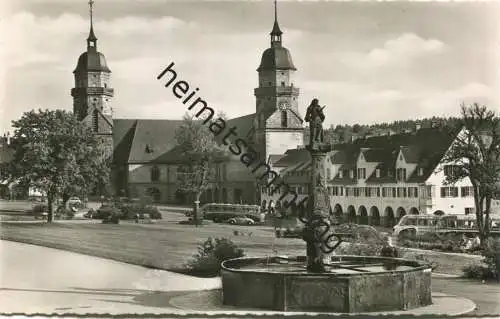 Freudenstadt - Evangelische Stadtkirche und Marktplatz - Foto-AK - Verlag Huber Kartenbilder Freudenstadt