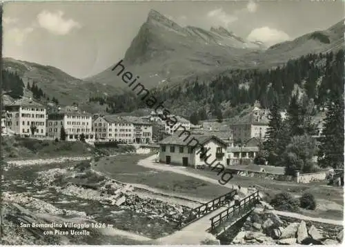 San Bernardino Villagio - Foto-Ansichtskarte - Verlag Hugo Kopp Zürich