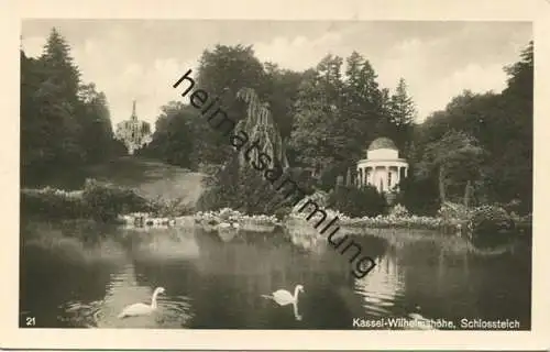 Kassel-Wilhelmshöhe - Schlossteich - Foto-AK - Verlag Trinks & Co. Leipzig