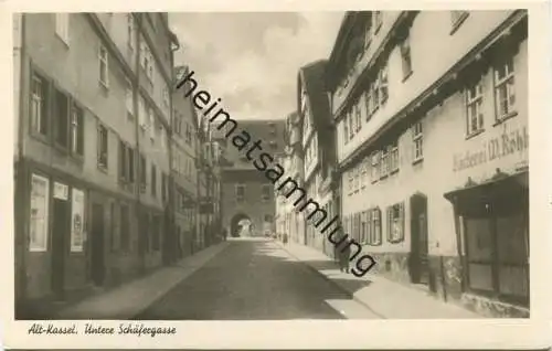 Kassel - Untere Schäfergasse - Foto-AK - Verlag Bruno Hansmann Kassel