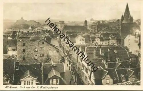 Kassel - Blick von den St. Martinstürmen - Foto-AK - Verlag Bruno Hansmann Kassel