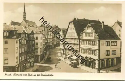 Kassel - Altmarkt mit Freiheiter Durchbruch - Foto-AK - Verlag Bruno Hansmann Kassel