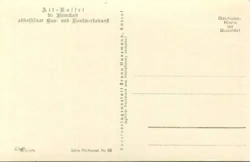 Kassel - Fulda mit Altstadt - Foto-AK - Verlag Bruno Hansmann Kassel