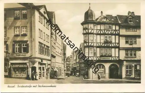 Kassel - Brüderstraße mit Deichmannhaus - Foto-AK - Verlag Bruno Hansmann Kassel