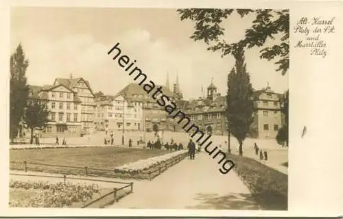 Kassel - Platz der S.A. und Marställer Platz - Foto-AK - Verlag Bruno Hansmann Kassel