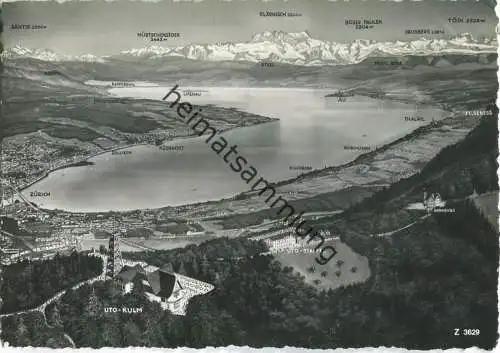Zürich - Uto-Kulm - Uto-Staffel - Foto-Ansichtskarte - Verlag Beringer & Pampaluchi Zürich
