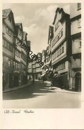 Kassel - Graben - Foto-AK - Verlag Bruno Hansmann Kassel
