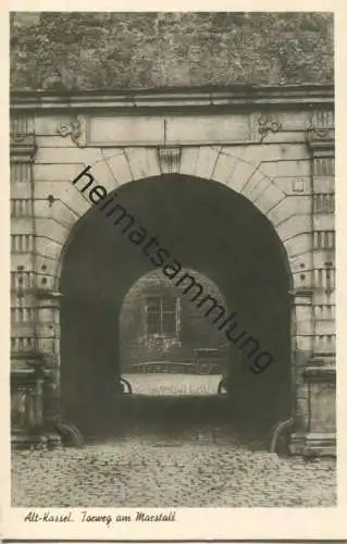 Kassel - Torweg am Marstall - Foto-AK - Verlag Bruno Hansmann Kassel