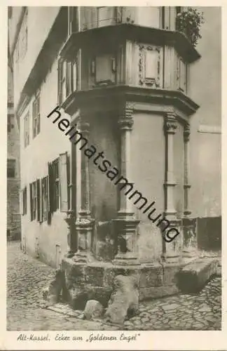 Kassel - Erker am "Goldenen Engel" - Foto-AK - Verlag Bruno Hansmann Kassel