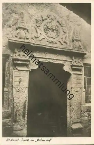 Kassel - Portal im "Weißen Hof" - Foto-AK - Verlag Bruno Hansmann Kassel